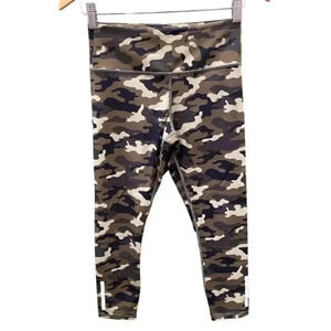 Zyia Green Camo Soft N Snug Cropped Leggings